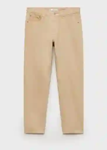 Jean Bob Beige Talla 40 Hombre Mango