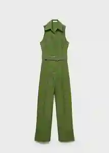 Enterizo Mono Nana Verde Talla L Mujer Mango