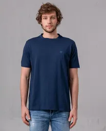 Camiseta Hombre Azul Talla S 100G001 Rifle