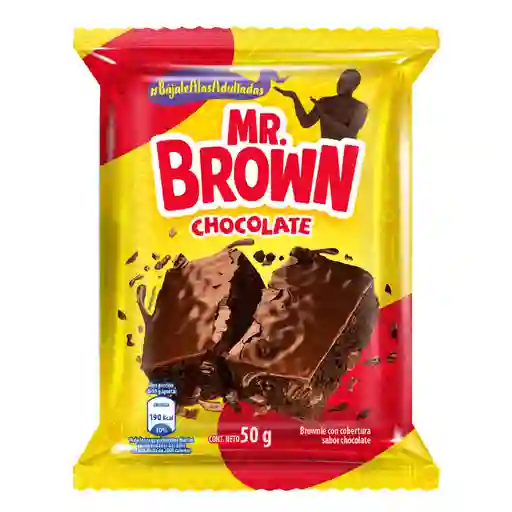 Mr Brown Brownie con Cobertura Sabor a Chocolate