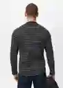 Camiseta Marinier Negro Talla L Hombre Mango