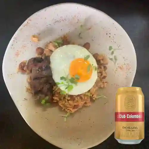 Combo Calentado Rancho + Club col. Dorada Lta 330ml