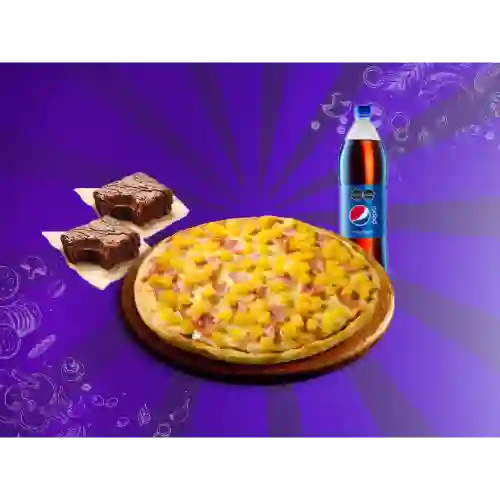 Combo Pizza Mediana y Postre