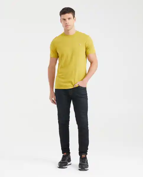 Camiseta Basic Colors Masculino Verde Palma Medio XS Chevignon