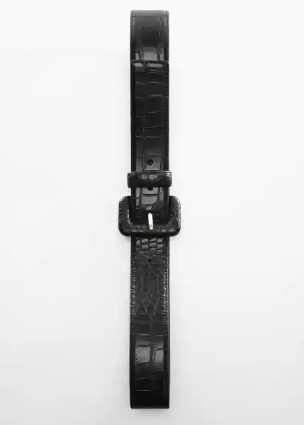 Cinturón Aline Negro Talla L Mujer Mango