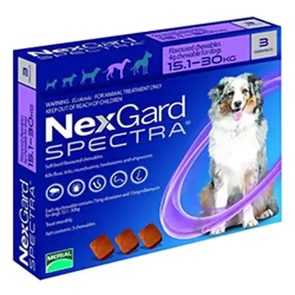 Nexgard Antipulgas Para Perro Spectra 15 a 30 Kg