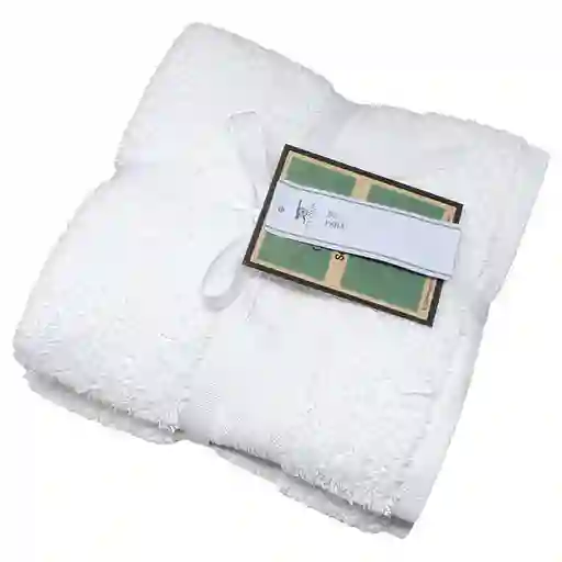 Set Toalla Mano Mano Blanco en 500 g 50 x 80 cm