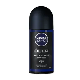 Nivea Men Desodorante Roll On Deep Black Carbon 