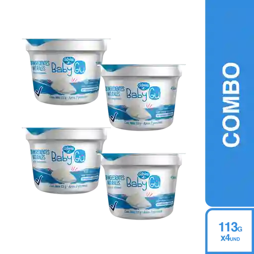 4 x Baby Gu Yogurt Natural