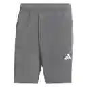 Adidas Short Para Hombre Gris Talla M