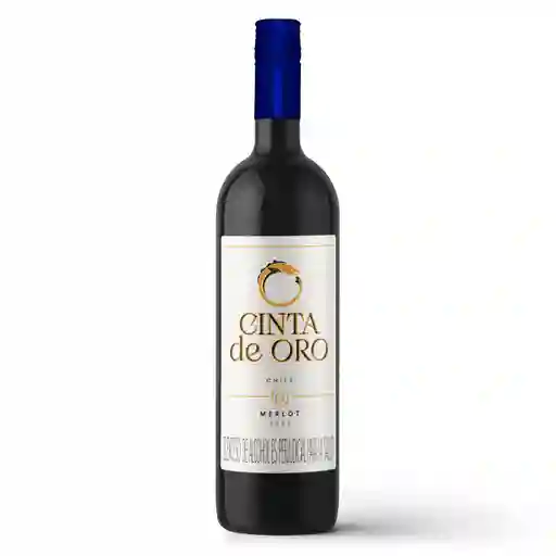 Cinta de Oro Vino Tinto Merlot Botella 750 mL