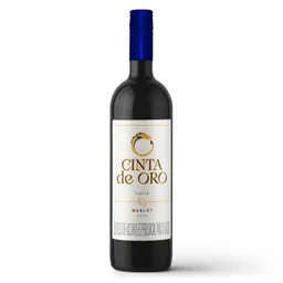 Cinta de Oro Vino Tinto Merlot Botella 750 mL