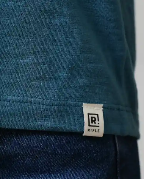 Camiseta Mujer Azul Talla S 203G102_AZU194324 Rifle