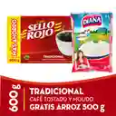 Sello Rojo Café Tradicional + Gratis Arroz Diana 