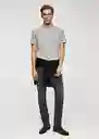 Camiseta Cherlo Gris Medio Vigoré Talla M Hombre Mango