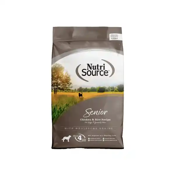 NutriSource Alimento para Perro Senior sabor a Pollo y Arroz