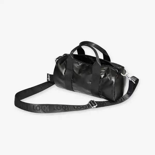 Loqi Bolsa Duffel Pequeño Ligero Negro Metalizado