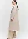 Abrigo Linda Beige Talla 24 Mujer Mango