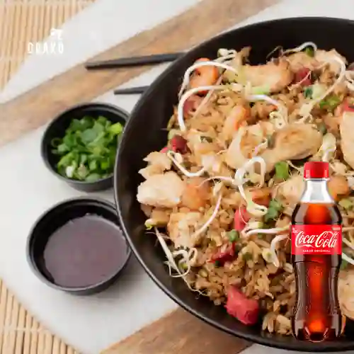 Promo arroz especial 300 gr + coca cola
