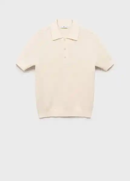 Polo Pierola Marfil Talla M Hombre Mango