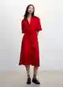 Vestido Cloud-H Rojo Talla L Mujer Mango