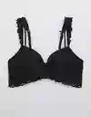 American Eagle Brasier Happy Pu Wl Country Lace Negro 36 D 4952