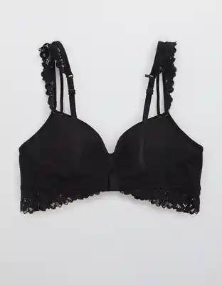 American Eagle Brasier Happy Pu Wl Country Lace Negro 36 D 4952