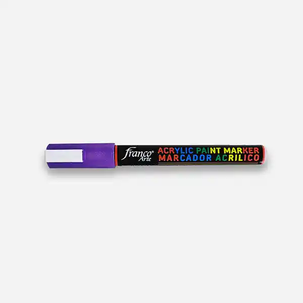 Acrylic Paint Marker Marcador Acrílico Violeta Metalizado (G62)