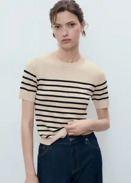 Jersey Basic Camel Talla XS Mujer Mango