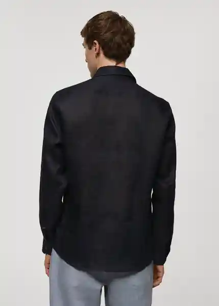 Camisa Parrot Antracita Talla XL Hombre Mango