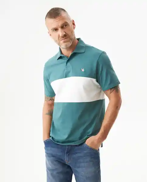 Camiseta Block Polo Verde Anade Oscuro T XL Masculino Chevignon