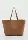 Bolso G Bassi Cuero Mujer Mango