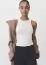 Top Lex Blanco Talla M Mujer Mango