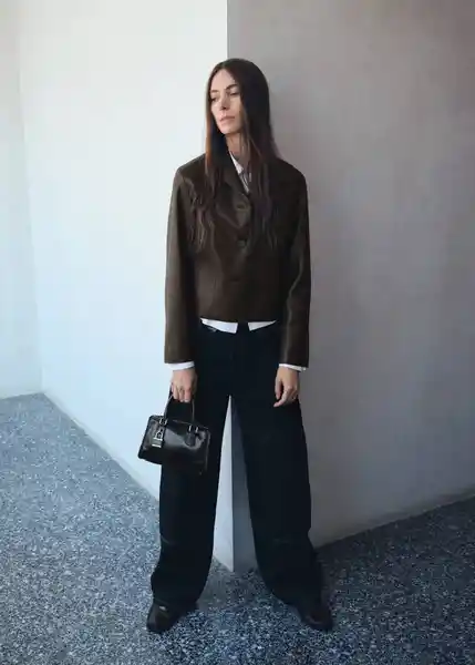 Bolso P Agnes Negro Talla 99 Mujer Mango