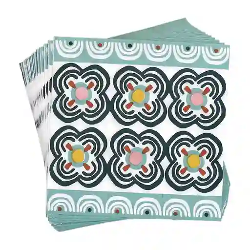 Set de Servilletas de Papel Verde Casaideas
