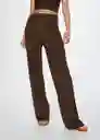 Pantalón Diego Chocolate Talla S Mujer Mango