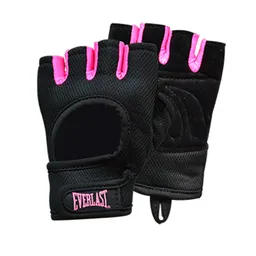 Everlast Guantes de Pesas Velvet Negro/Rosado Talla XS