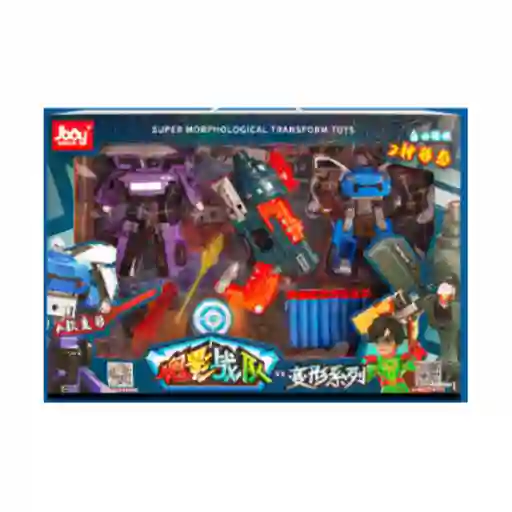 Juguete Transformable de Robot Pistola de Balas Blandas Miniso