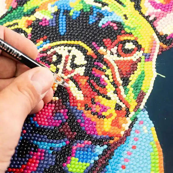Toy Logic Cuadro de Arte Diamantiny Perro Bulldog Frances