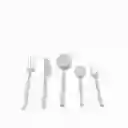Set Cubiertos Austin Plateado Ambiente Gourmet