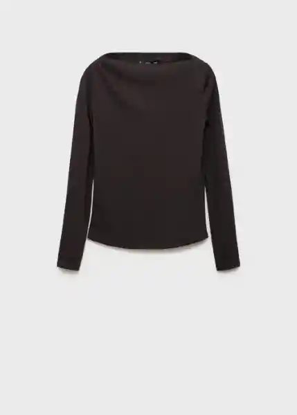 Camiseta Lilobar Chocolate Talla S Mujer Mango