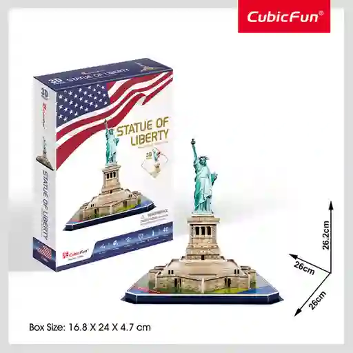 Cubic Fun Rompecabezas Estatua de la Libertad 3D