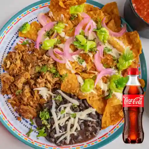 Combo chilaquiles + coca cola 400ml