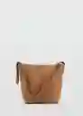 Bolso P Carnaby Camel Talla 99 Mujer Mango