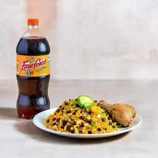  Combo X3 Arroz Paisa + presas de Pollo + Gaseosa 1 lt
