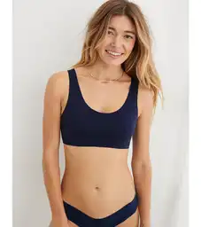 Brasier Bralette Aerie Azul Talla Large American Eagle