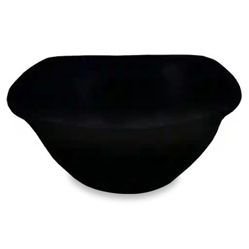 Bowl Melamina Cuadrado Negro 14 cm Aro