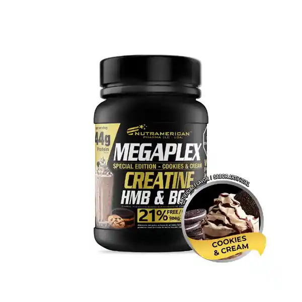Megaplex Suplemento Proteína Cookies y Cream