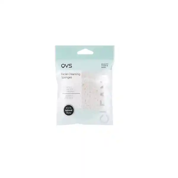 Qvs Duo Esponja Limpieza Facial