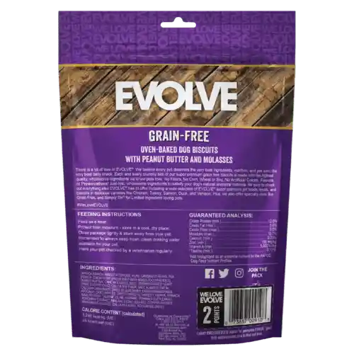 Evolve Snack Biscuit Mantequilla de Maní